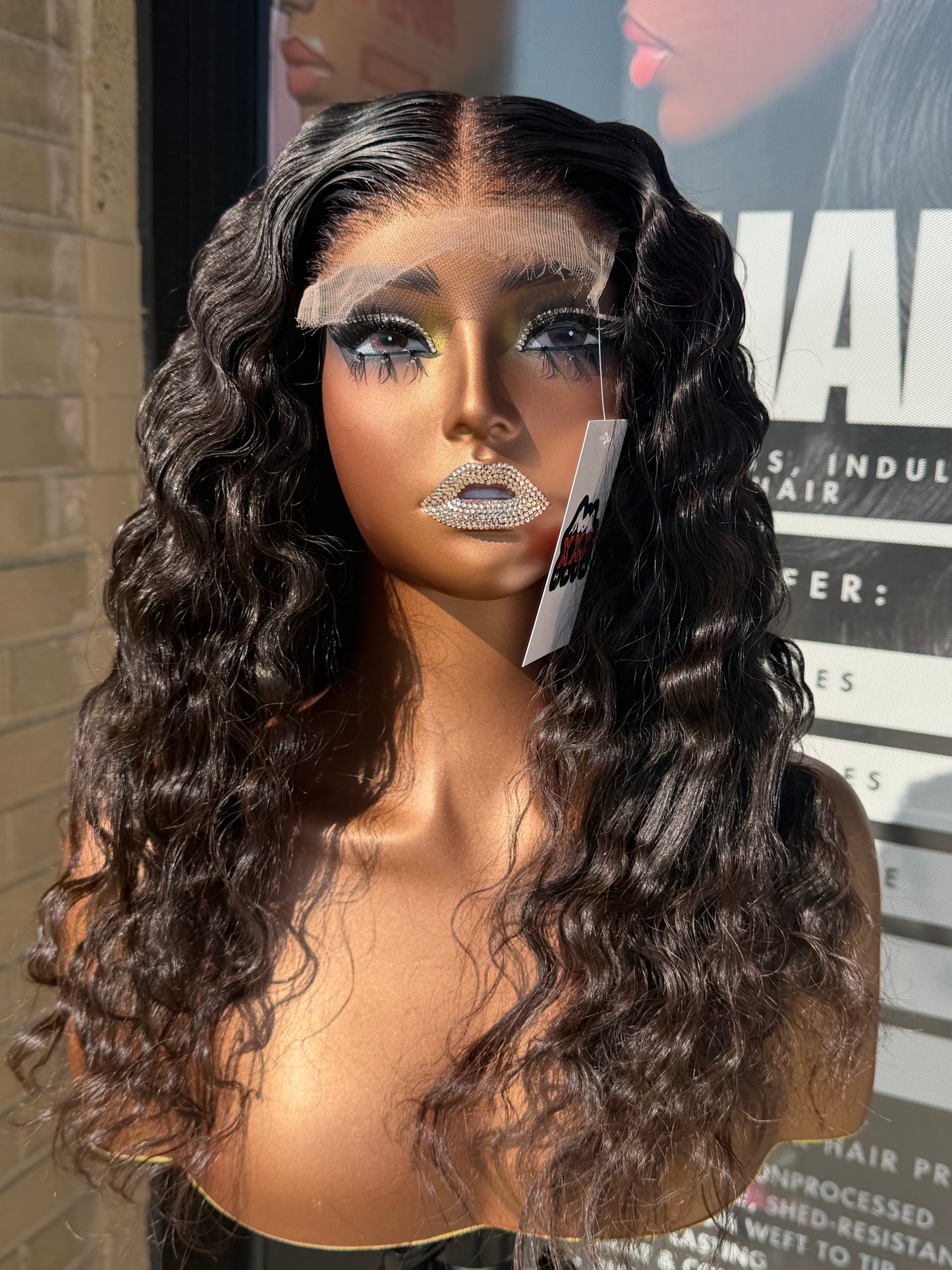 18” Virgin Indian Wavy HD 5*5 Lace Front Wig