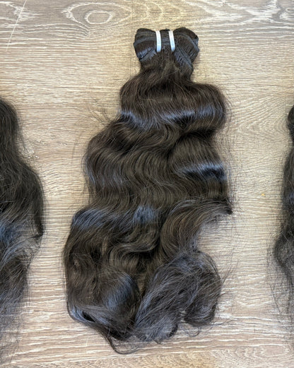 20” Raw Indian Wavy Human Hair Bundle (SALE)
