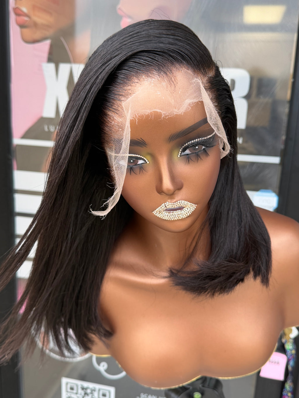 12” Virgin Cambodian Straight HD 13*6 Lace Frontal Human Hair Wig