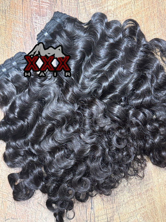 2 Bundles of 16” Burmese Curly Virgin Human Hair