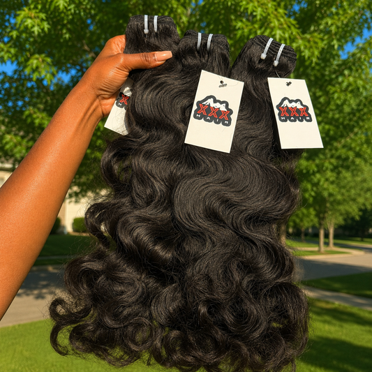 3 Bundles Of Cambodian Body Wave Virgin Hair 26”26”26” Deal