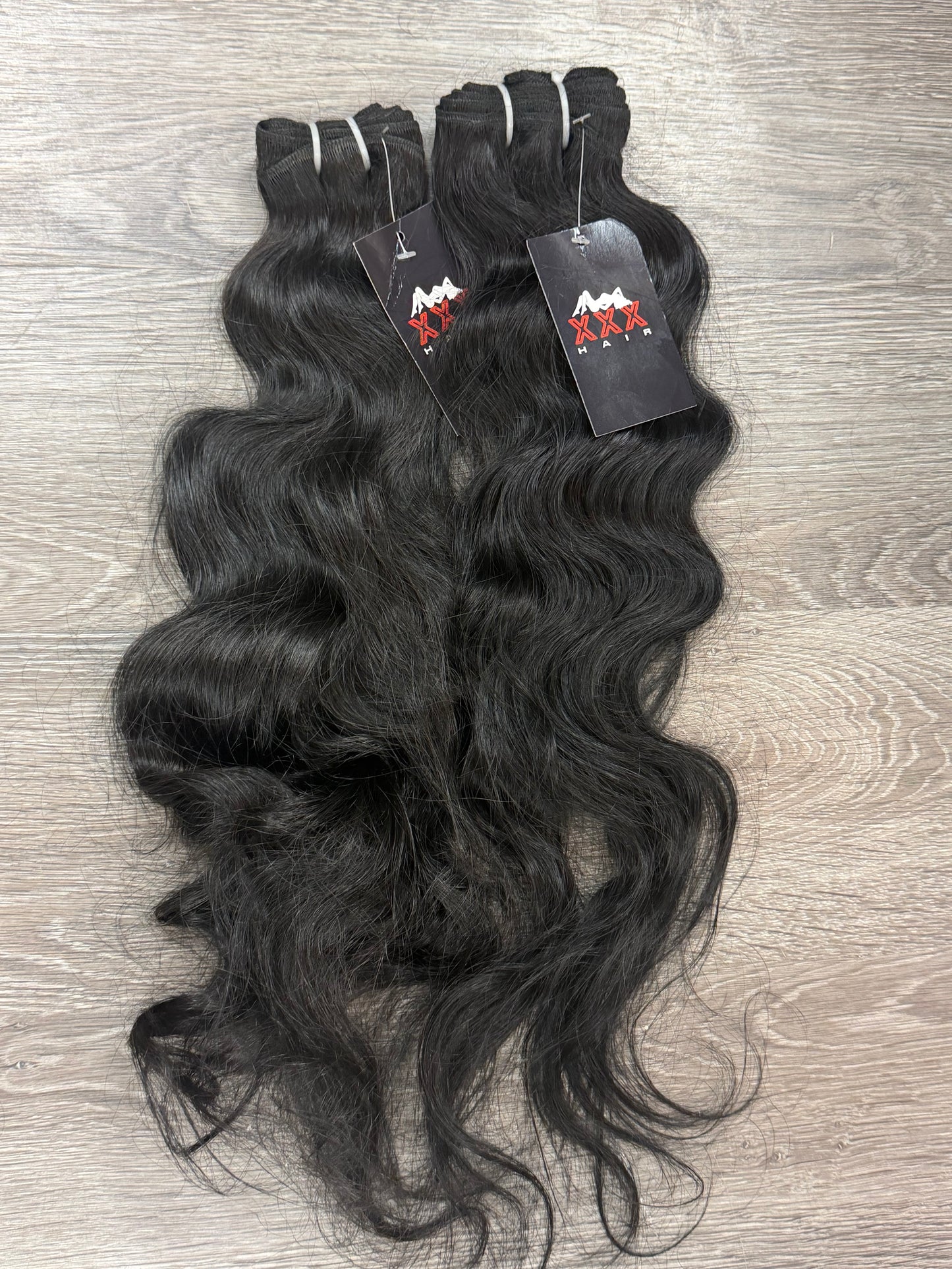 2 Bundles 24”Raw Indian Wavy Single Donor Hair Deal 24”24”
