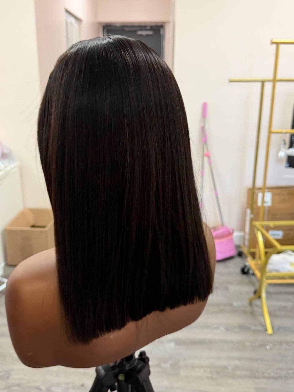 12” Virgin Cambodian Straight HD 13*6 Lace Frontal Human Hair Wig