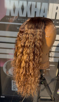 14” Virgin Spanish Curly HD 6*6 Custom Colored Human Hair Lace Closure Wig