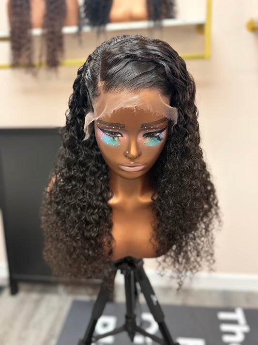 20” Raw Burmese Curly HD 13*4 Lace Frontal Wig