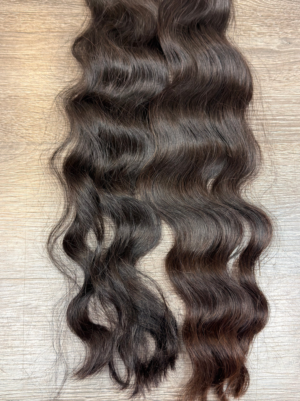 2 Bundles Of 26” Raw Cambodian Wavy Human Hair