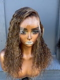 14” Virgin Spanish Curly 13*6 HD Frontal Lace Human Hair Wig
