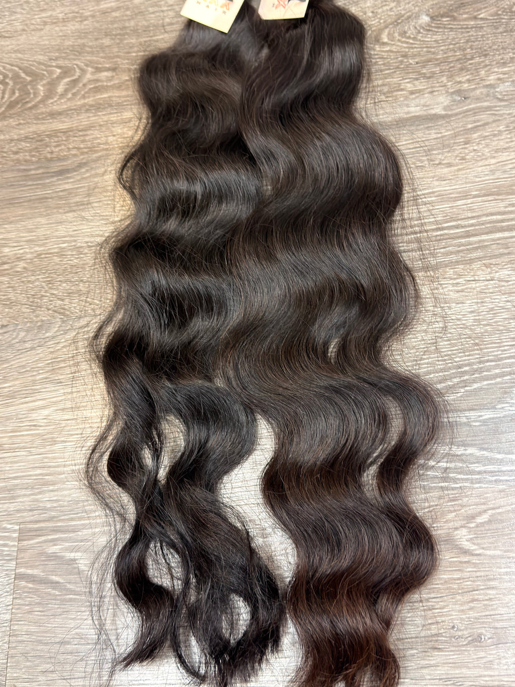 2 Bundles Of 26” Raw Cambodian Wavy Human Hair