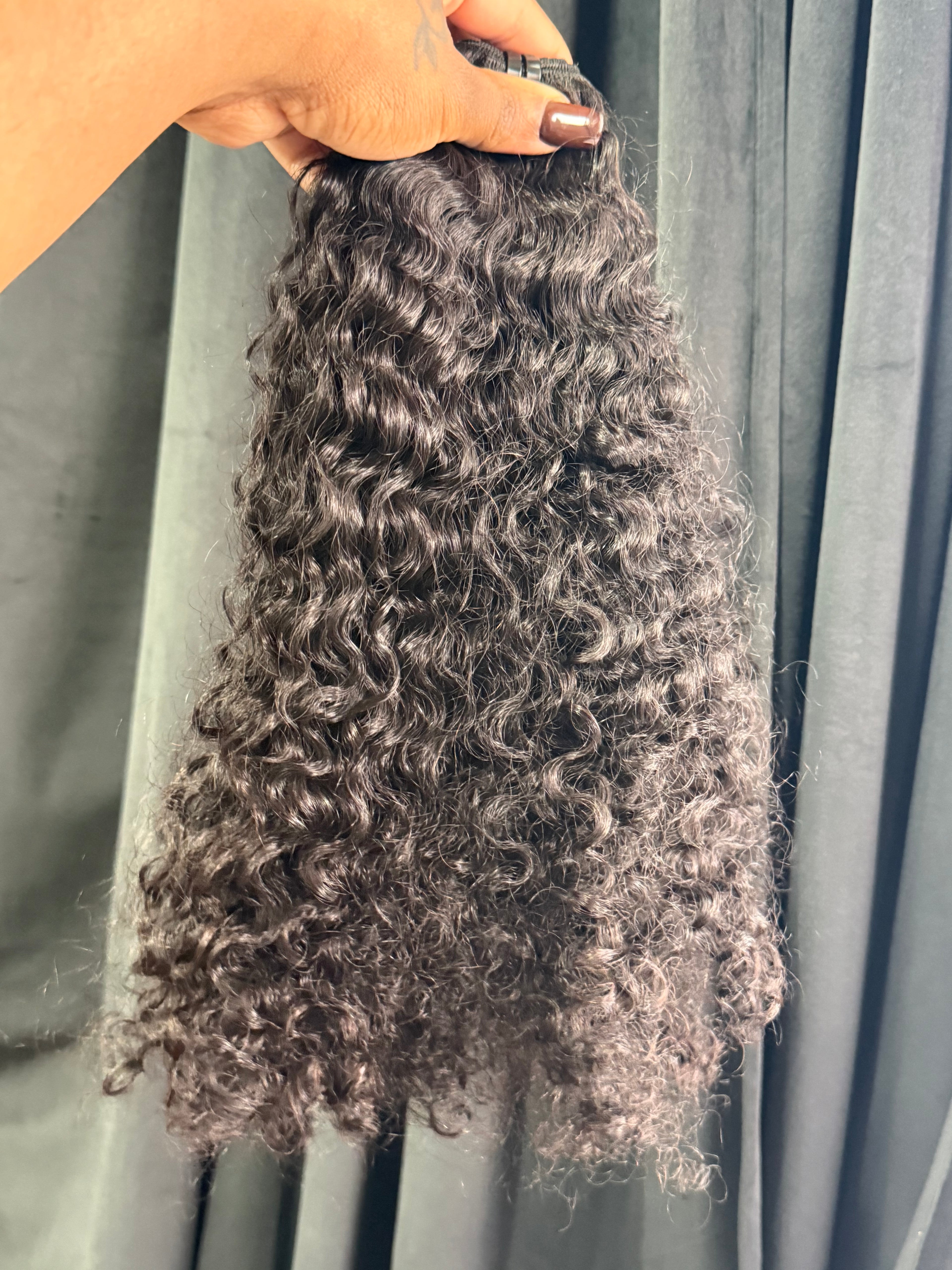 2 Bundles Of Raw Cambodian Curly Human Hair Deal 22”22” (SALE)
