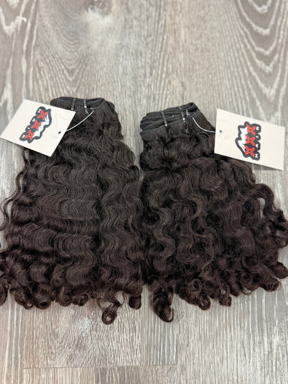 2 Bundles Of 12” 12” Raw Burmese Curly Hair Deal