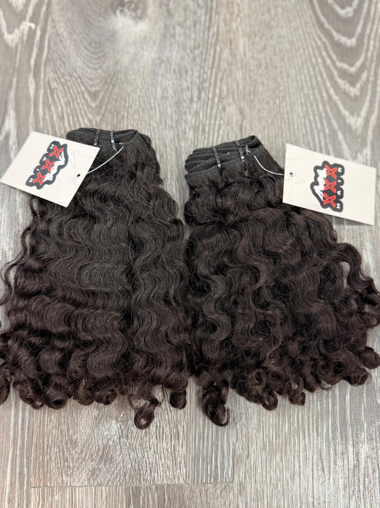 2 Bundles Of 12” 12” Raw Burmese Curly Hair Deal