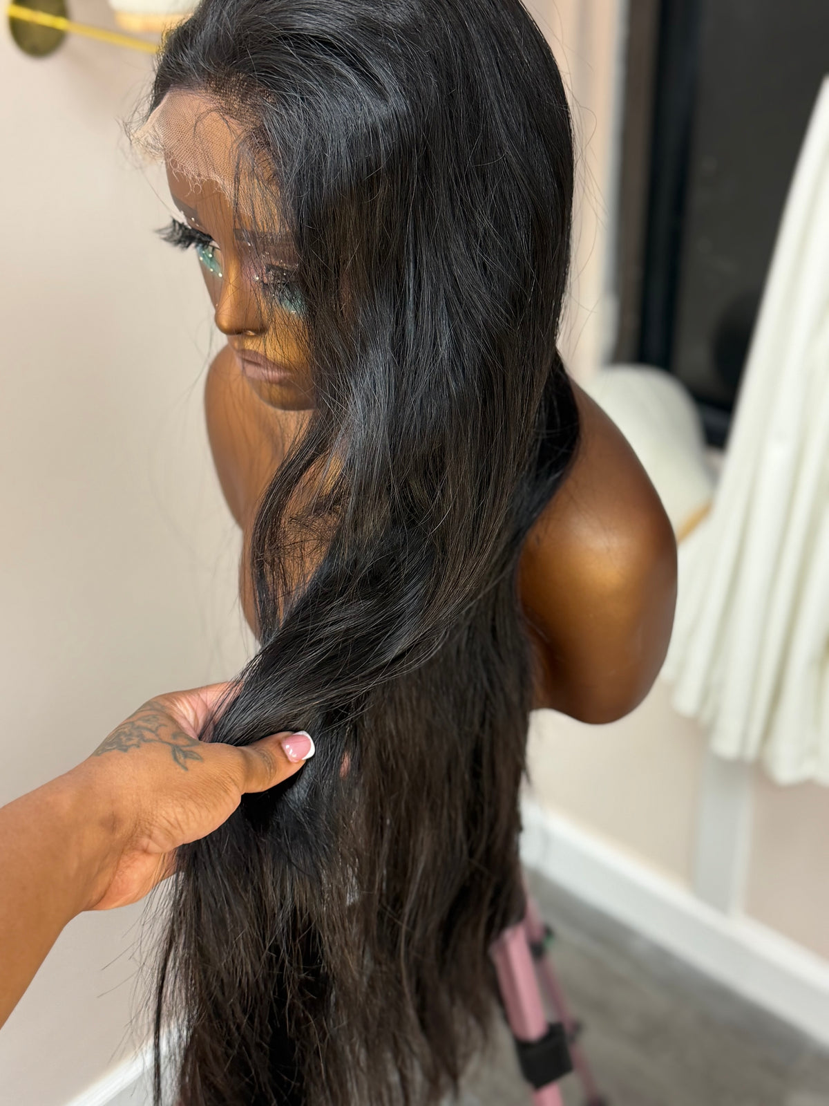 26” Raw Cambodian Straight HD 6*6 Lace Closure Human Hair Wig
