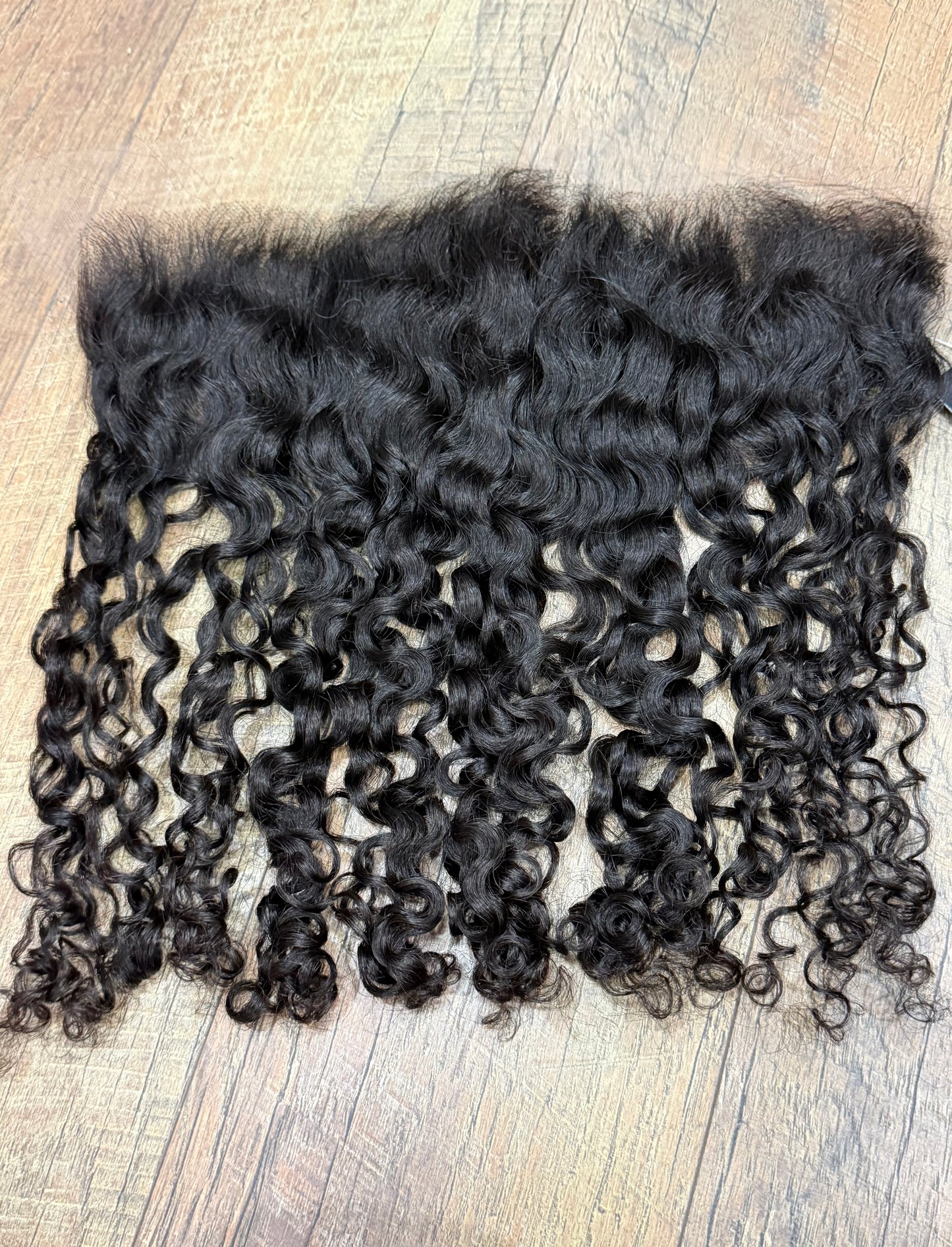18” HD 13*4 Raw Burmese Curly Lace Frontal