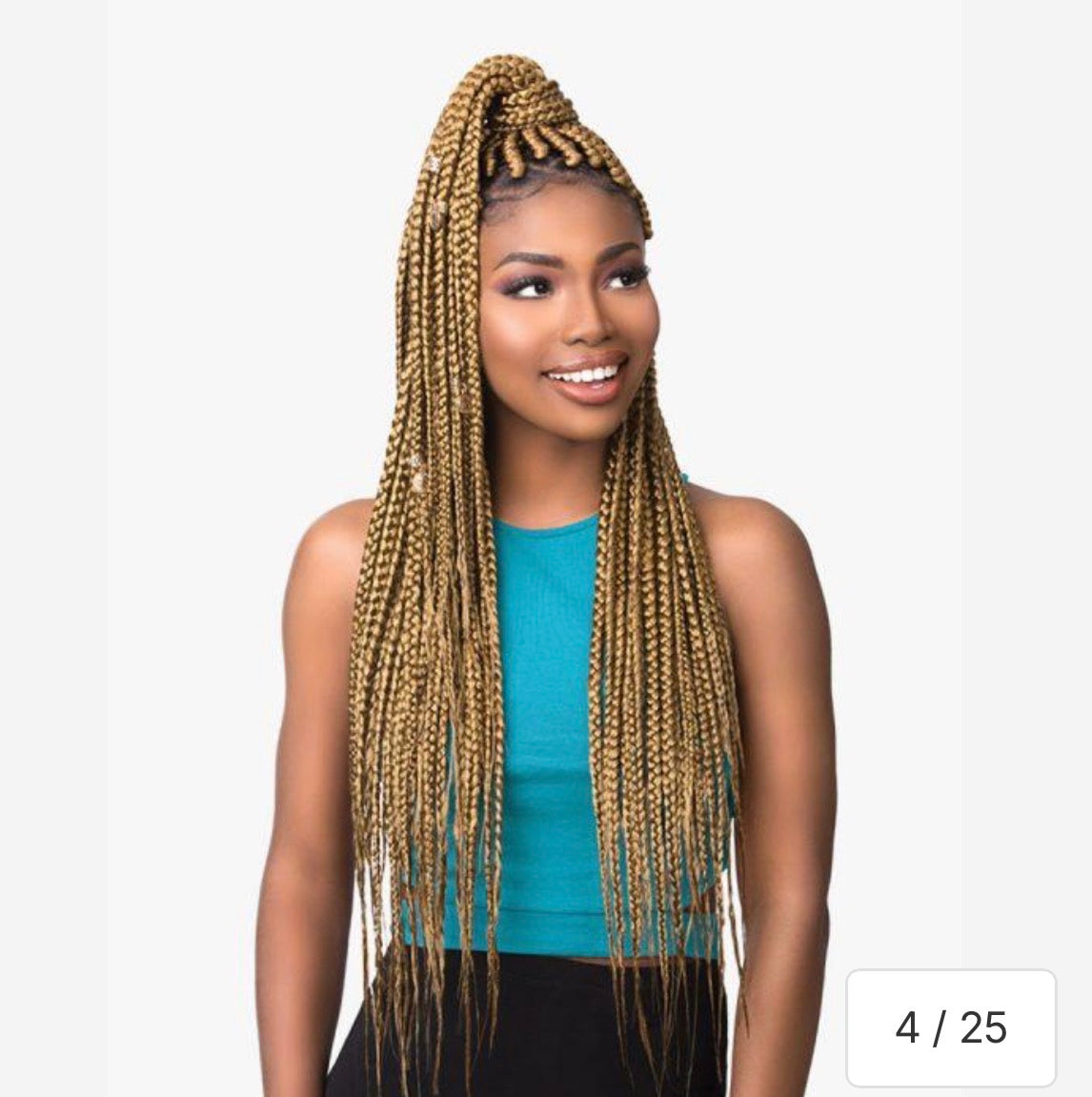SENSATIONNEL AFRICAN 3X PRE-STRETCHED RUWA BRAID 24" COLOR #2