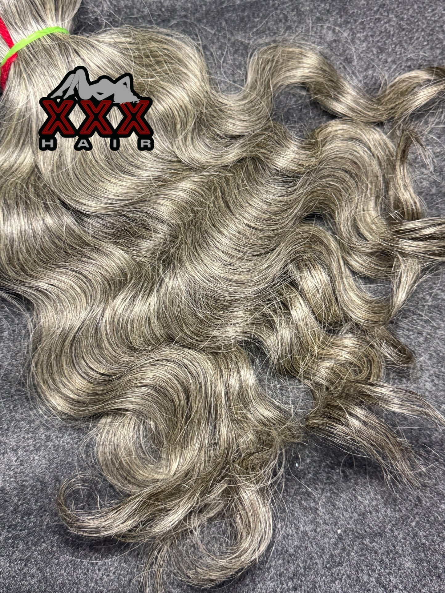 Raw Indian Wavy Grey Hair Bundle