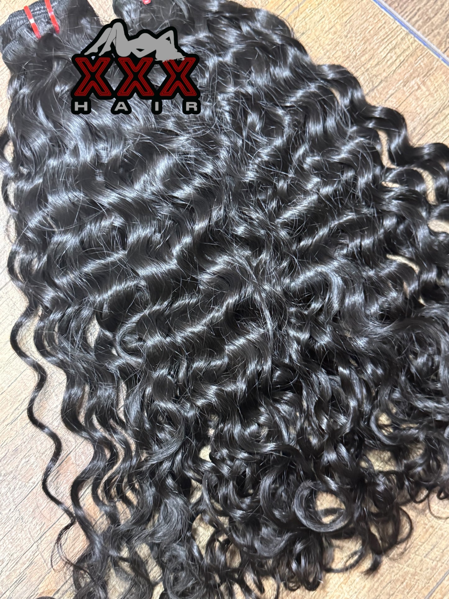 2 bundles of 16” Virgin Ocean Wave Human Hair