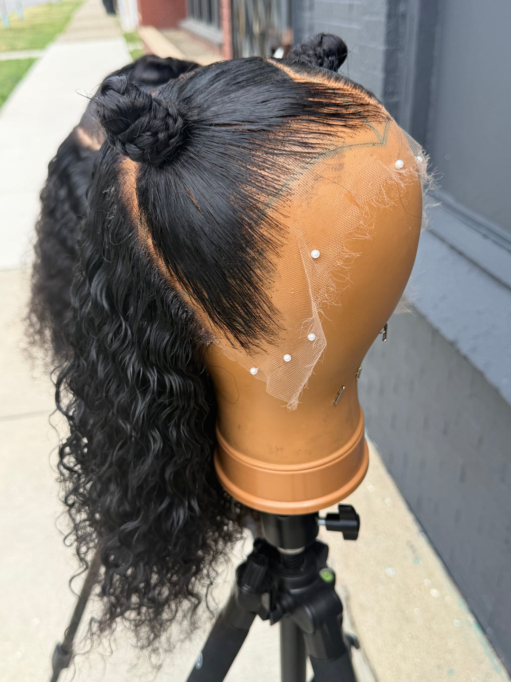 12” Virgin Spanish Curly HD 13*6 Lace Frontal Human Hair Wig