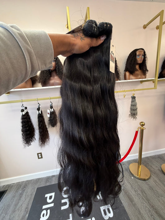 30” Raw Mixed Donor Wavy Hair Bundle