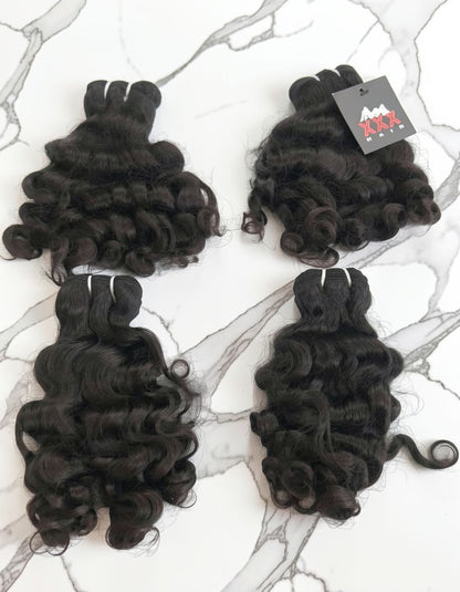 14” Raw South Indian Curly Human Hair Bundle
