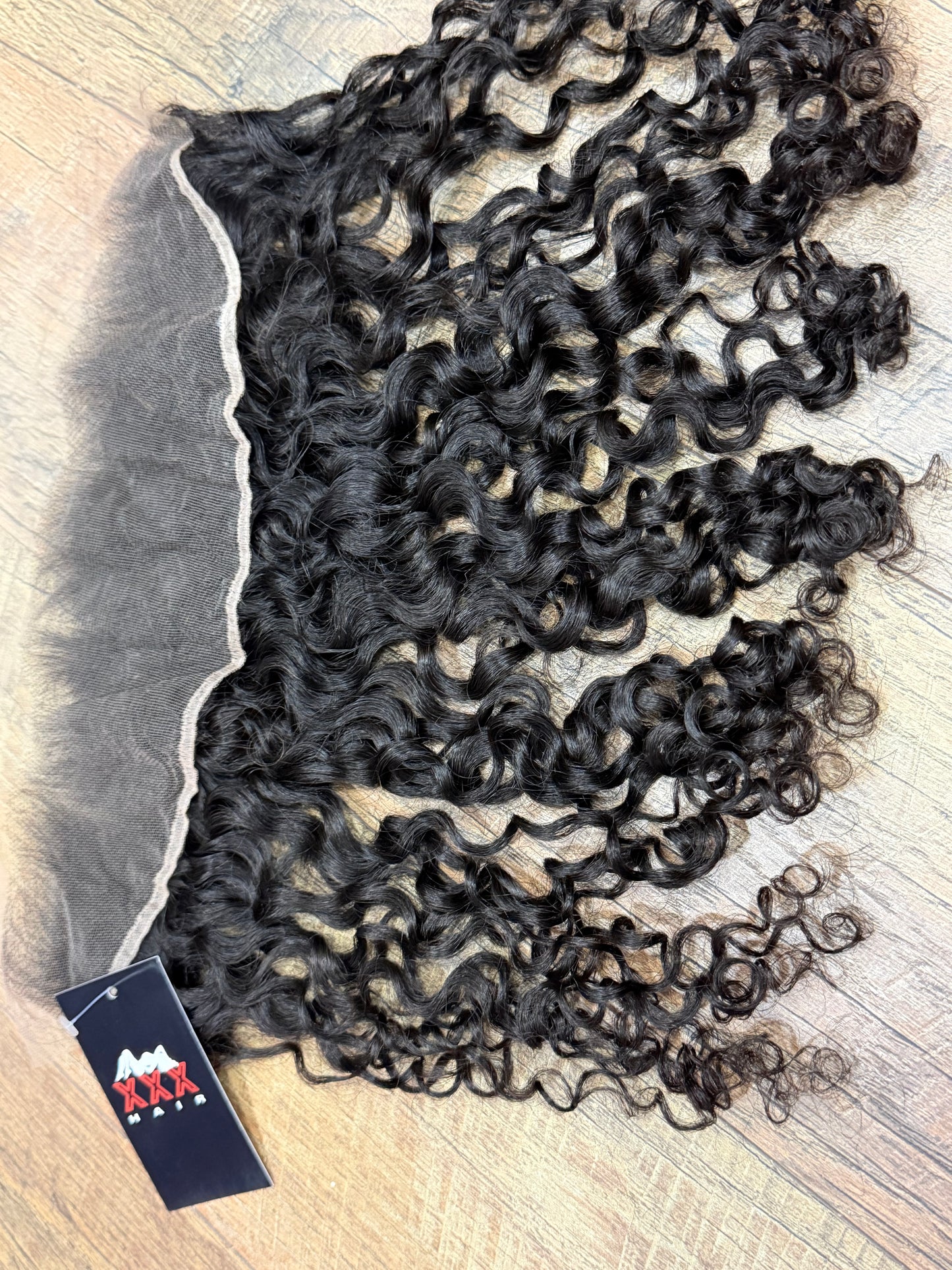 18” HD 13*4 Raw Burmese Curly Lace Frontal