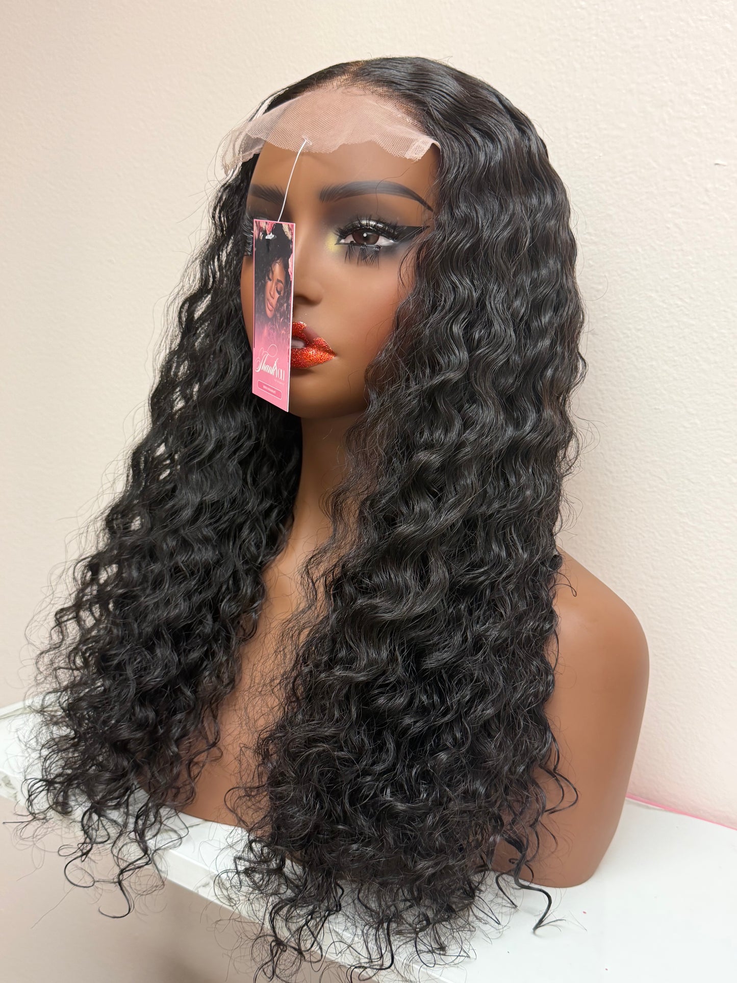 18” Raw Cambodian Curly 5*5 Swiss Lace Closure Wig