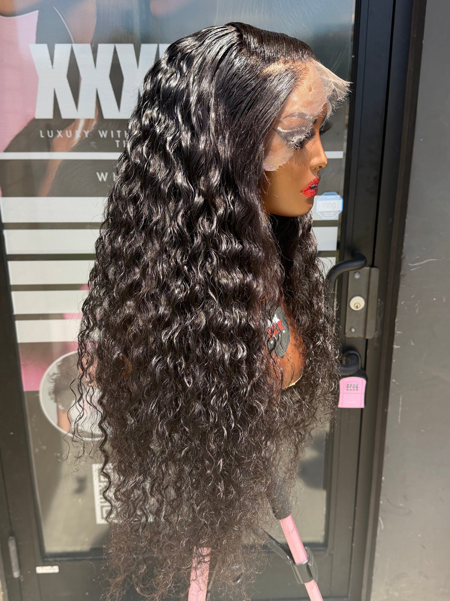 28” Virgin Water Wave HD 13*4 Lace Front Human Hair Wig