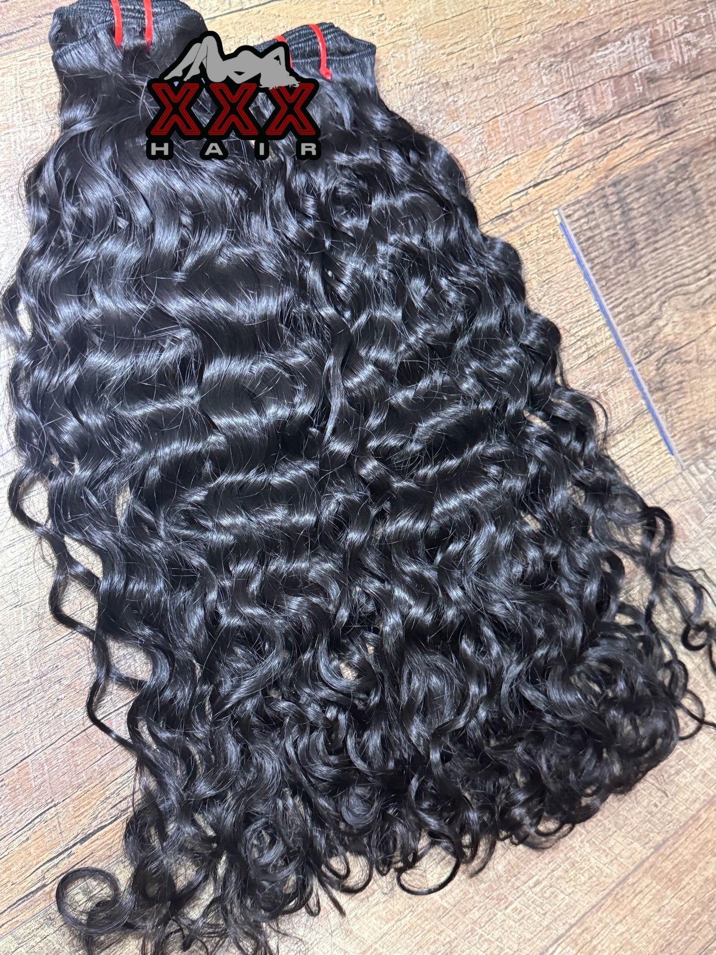 2 bundles of 16” Virgin Ocean Wave Human Hair