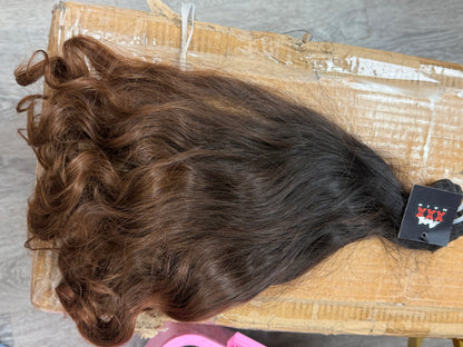 18” Raw Indonesian Ombré Brown Human Hair Bundle