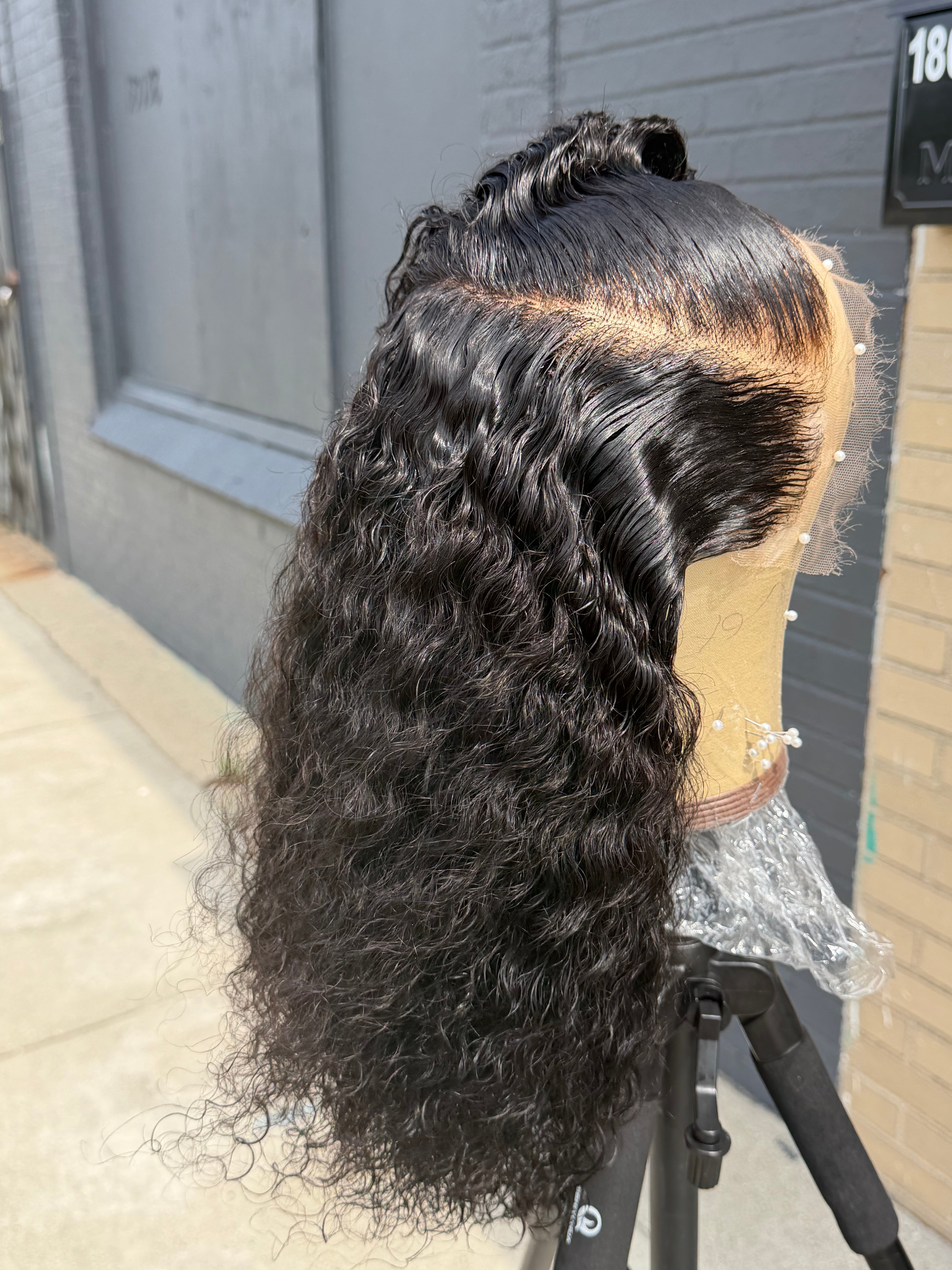 12” Virgin Spanish Curly HD 13*6 Lace Frontal Human Hair Wig