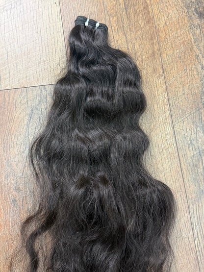 24” Raw Indian Wavy Hair Bundle SALE