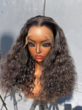 18” Virgin Indian Curly HD 7*7 Lace Closure Human Hair Wig