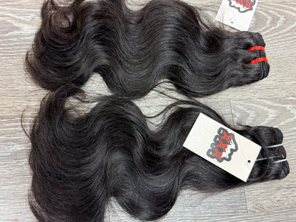 2 Bundles Virgin Brazilian Body Wave Human Hair Deal 14”14”