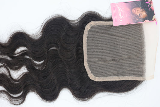 16” Raw Indian 5*5 Human Hair Lace Closure
