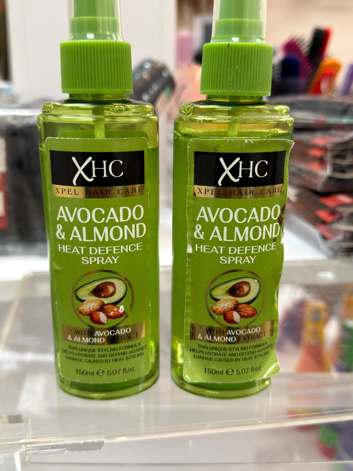 2 Bottles XHC Avocado and Almond Green HEAT DEFENCE SPRAY