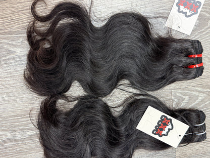 2 Bundles Virgin Brazilian Body Wave Human Hair Deal 14”14”