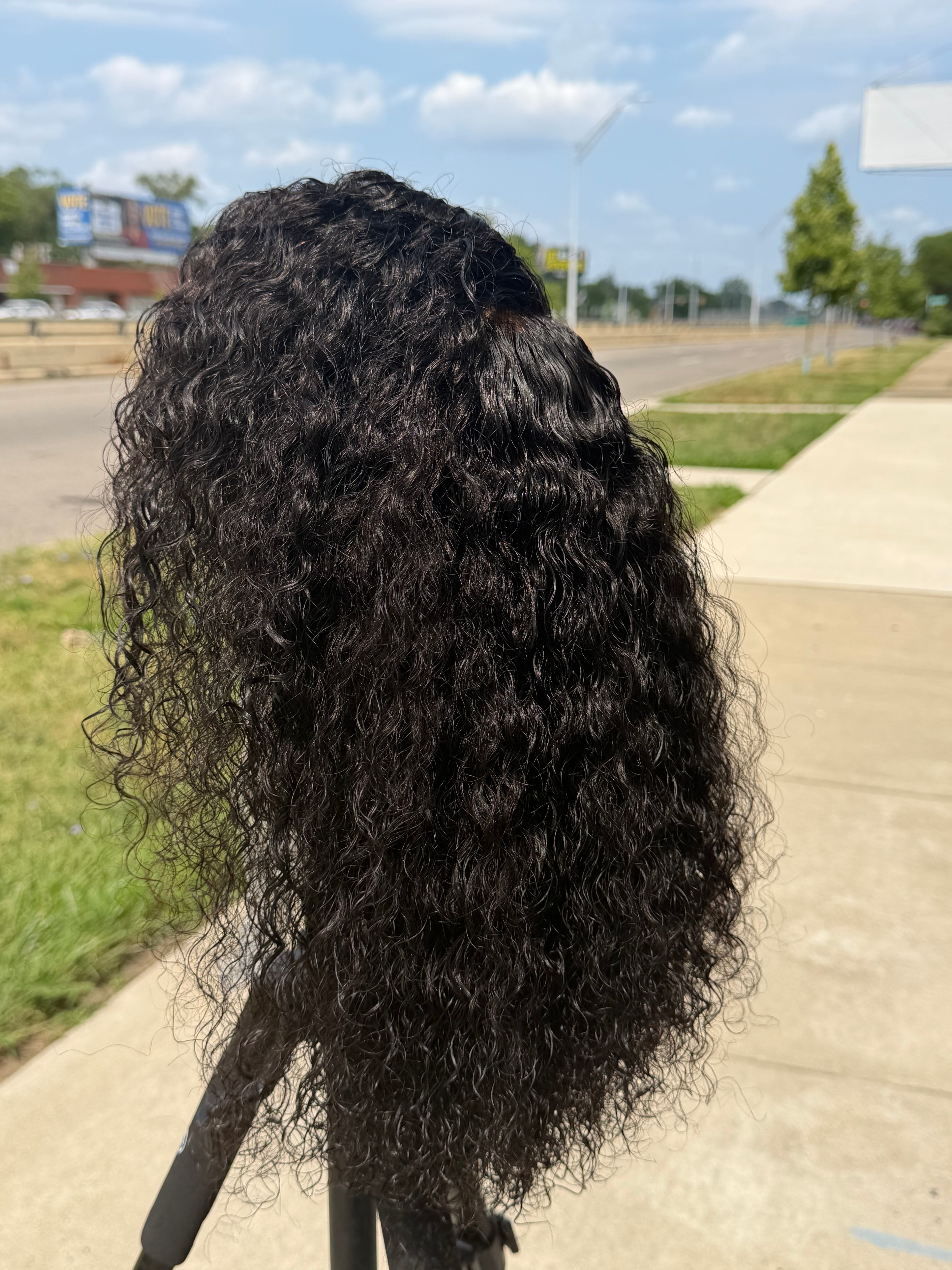 12” Virgin Spanish Curly HD 13*6 Lace Frontal Human Hair Wig