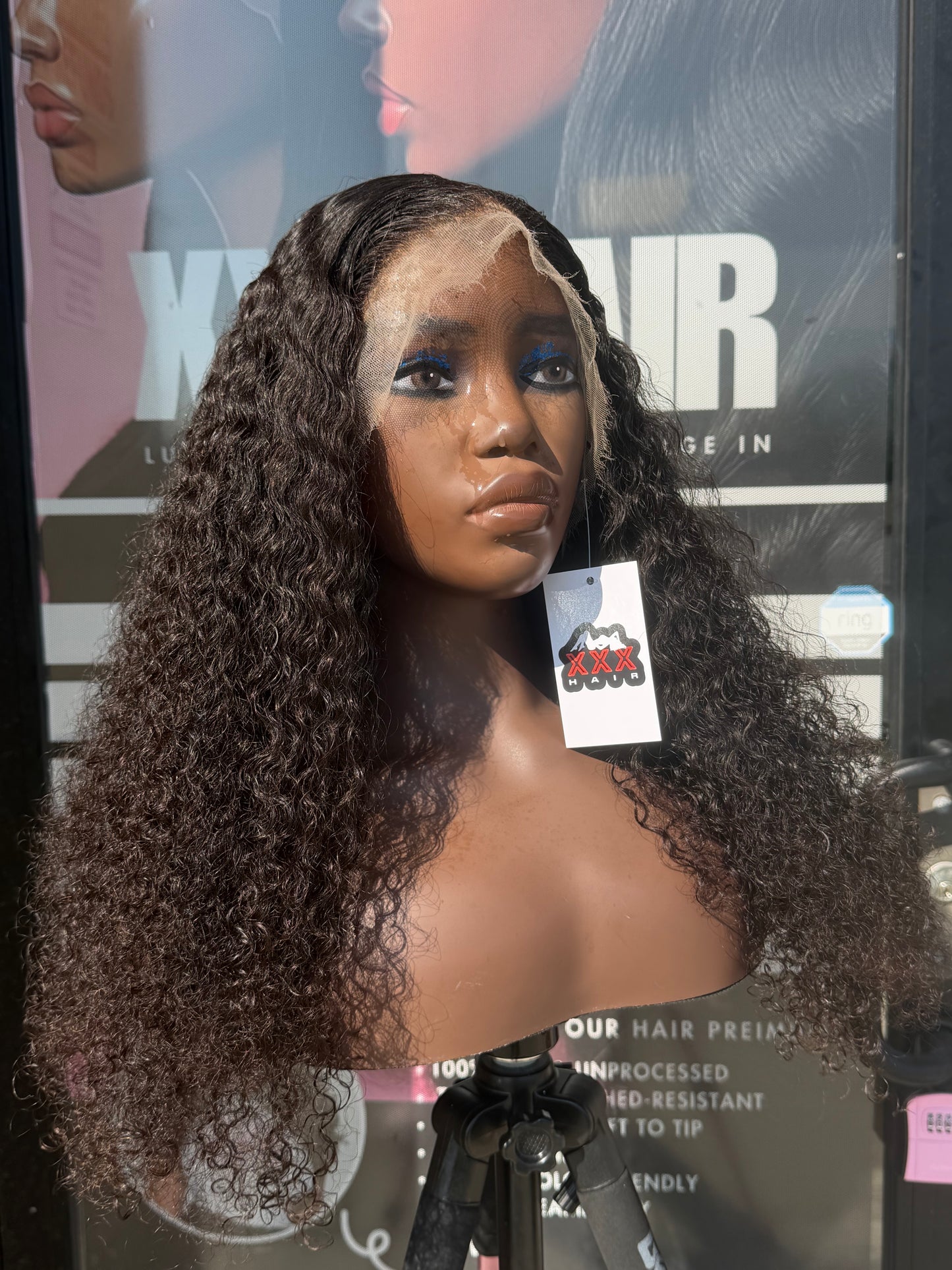 18” Raw Burmese Curly HD 13*6 Lace Frontal Wig