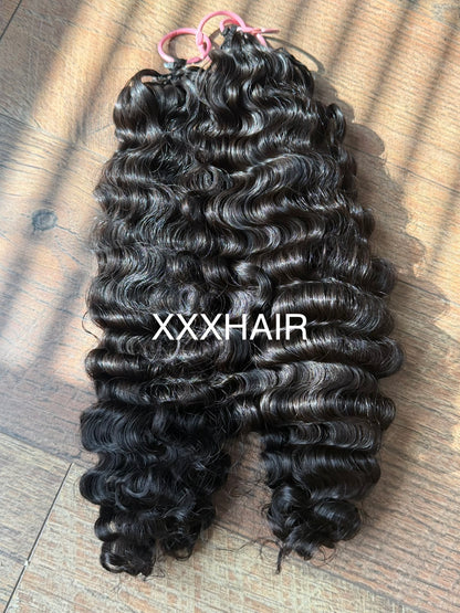 3 Bundles Of Raw Burmese Curly Feather Crotchet Human Hair Deal