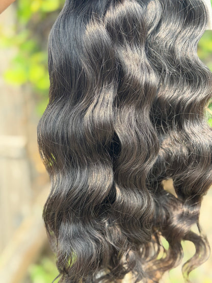 3 Bundles Of Raw Indian Wavy Human Hair Deal 18”20”22”