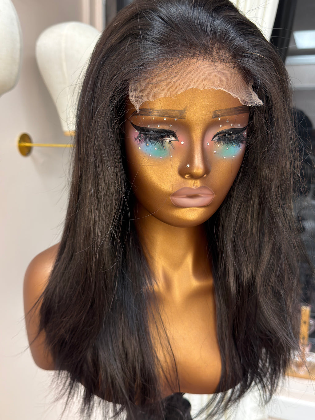 14” Raw Cambodian Straight 6*6 HD Lace Closure Human Hair Wig