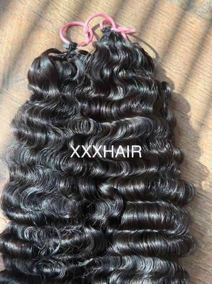 3 Bundles Of Raw Burmese Curly Feather Crotchet Human Hair Deal