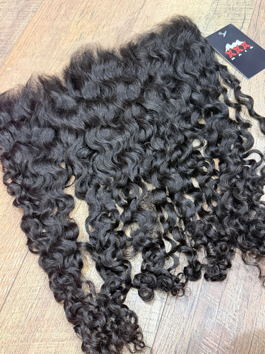 18” HD 13*6 Raw Burmese Curly Lace Frontal