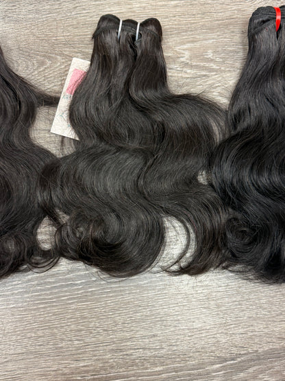 3 Bundles Of Virgin Brazilian Body Wave Hair Deal 12”12”12”