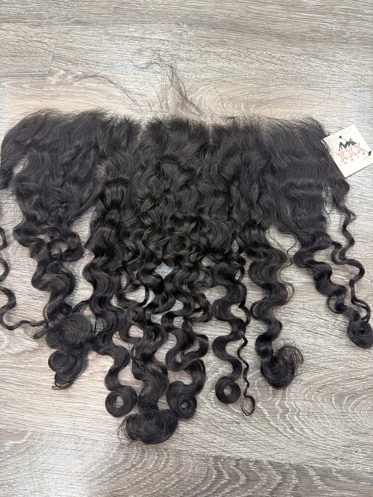 18” Virgin Indian Curly HD 13*6 Lace Frontal