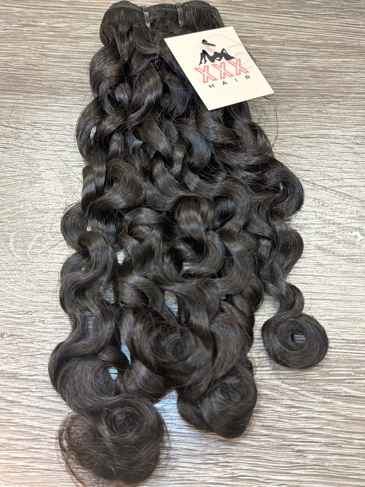 18” Virgin Indian Curly Hair Bundle