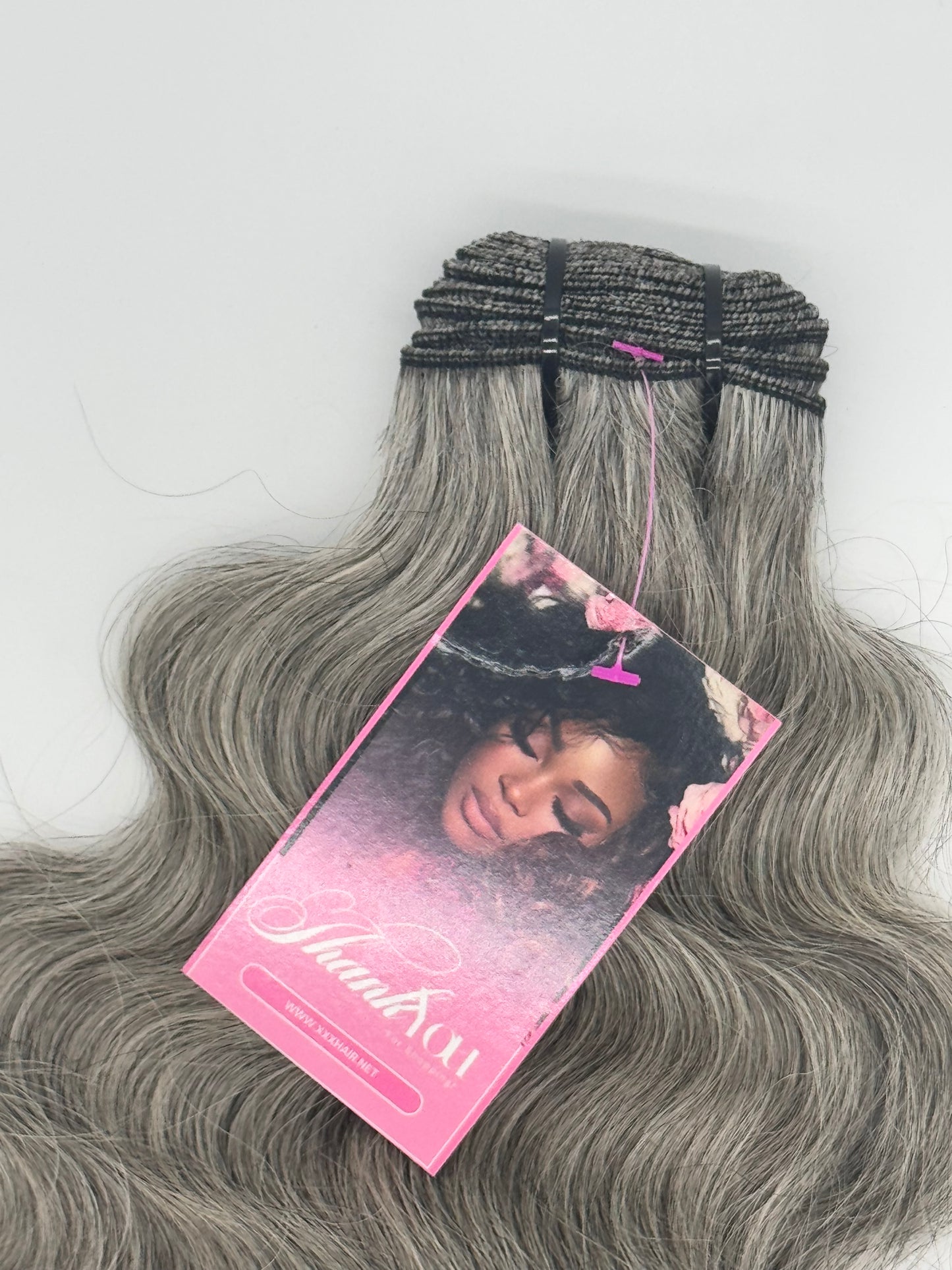 12” Grey Raw Indian Human Hair Bundle