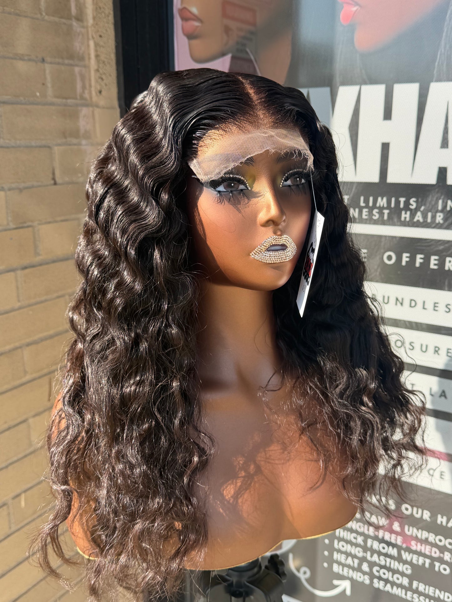18” Virgin Indian Wavy HD 5*5 Lace Front Wig