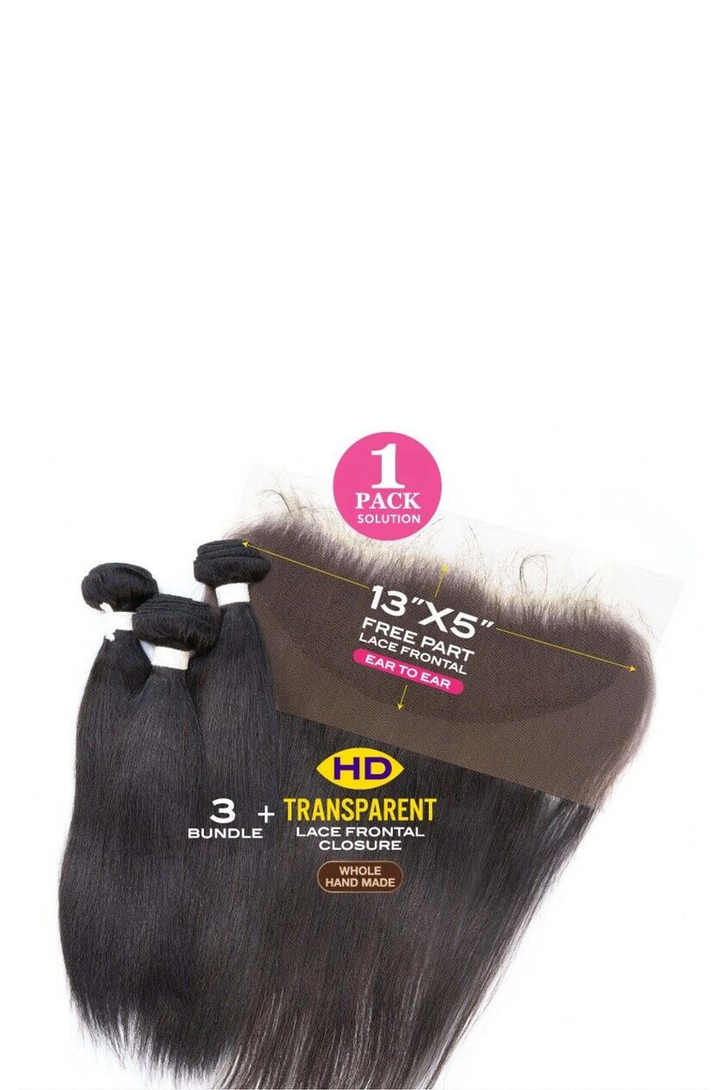 Janet Collection Melt Brazilian Body 13x5 Virgin Hair HD Frontal 3PC Bundle