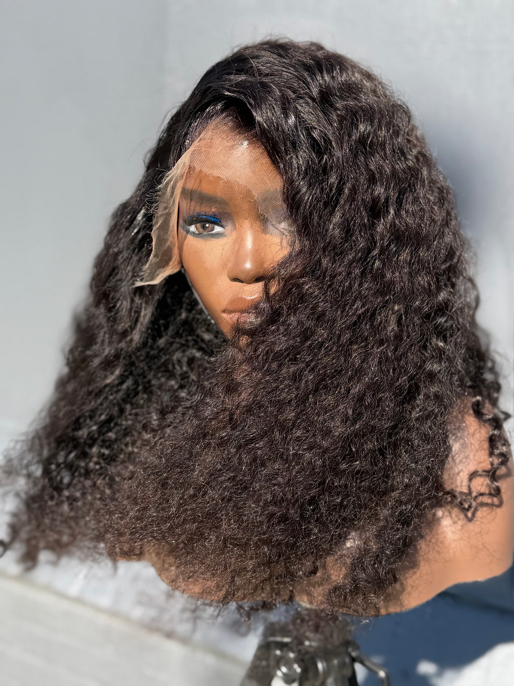 20” Virgin Indian Curly HD 13*4 Lace Frontal Human Hair Wig