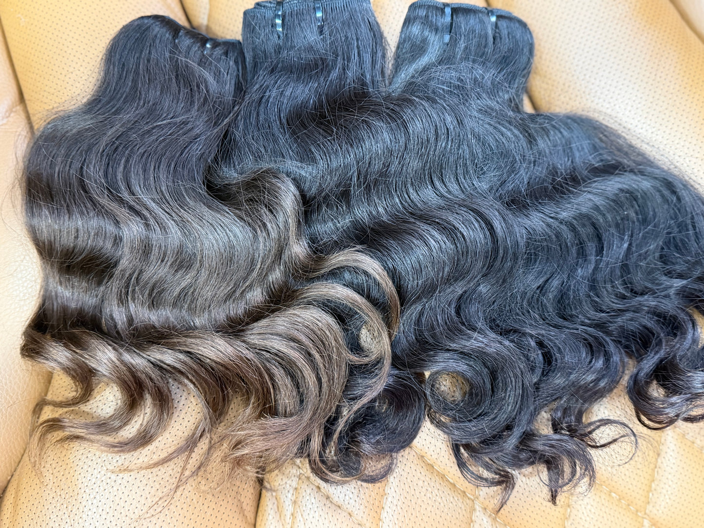 3 Bundles Raw Seawave Human Hair Deal 18”20”22”